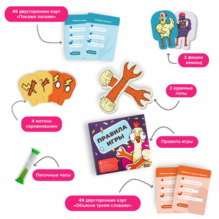 Настольная игра 'Как курица лапой' 6