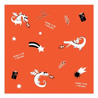 Бумага упаковочная Lucky Дракон, красная, 70 х 100 см, BeSmart N3893 1