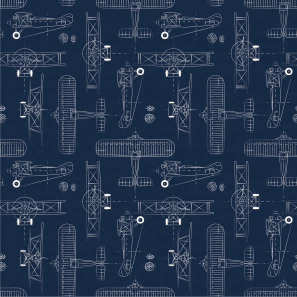 Бумага упаковочная 'Brave, самолеты' 70х100 см