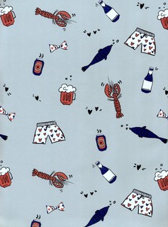 Бумага упаковочная 'Men's day' (вобла) 70х100 см 1