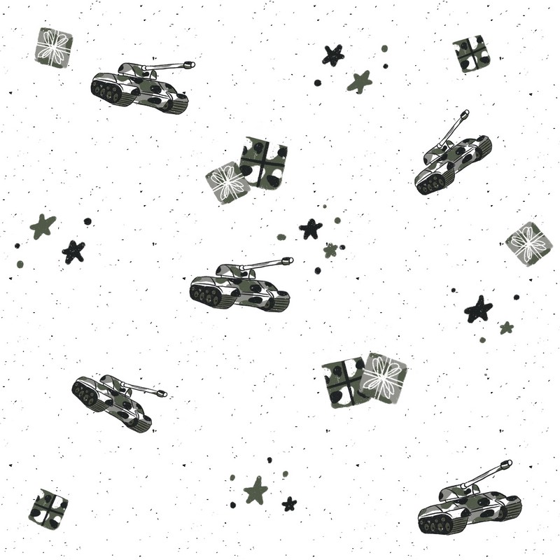 Бумага упаковочная 'Military. Танки' 70х100 см