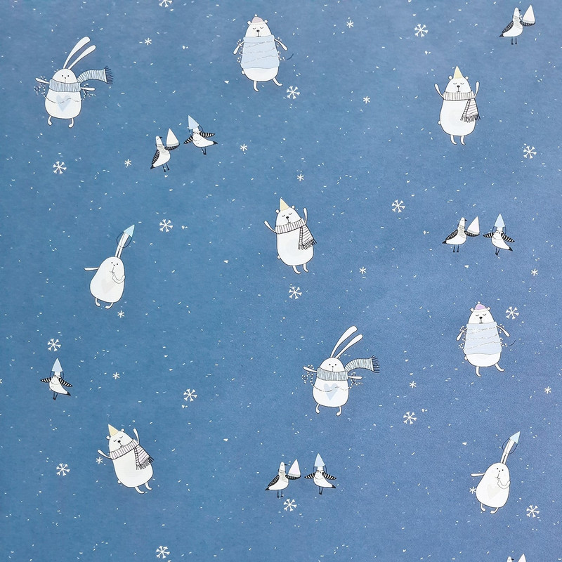 Бумага упаковочная 'Bunny', 70 х 100 см, BeSmart N2196