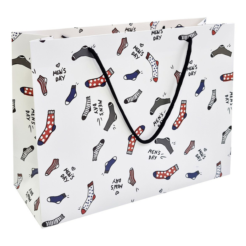 Пакет подарочный 'Men's day' 36 х 26 см (носки) Be Smart