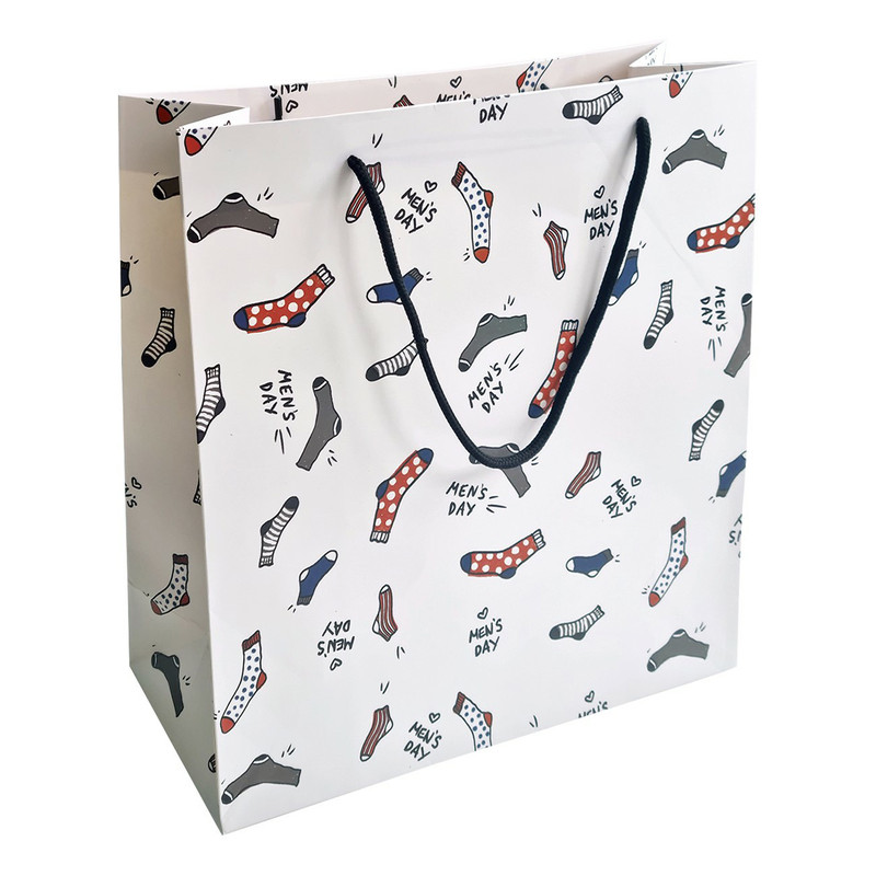 Пакет подарочный 'Men's day' 32 х 32 см (носки) Be Smart