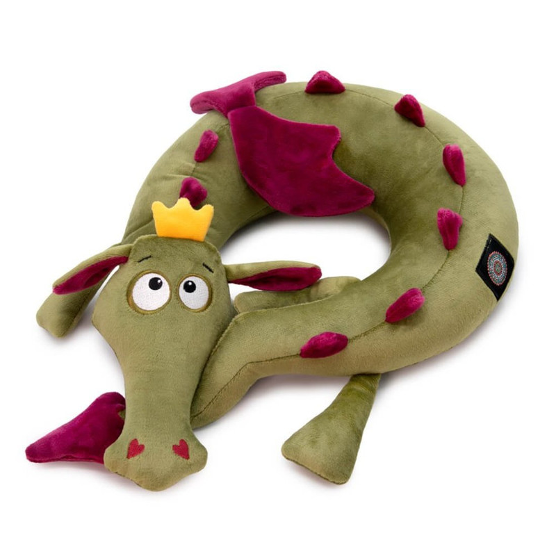Дракон Герхард, 30 см, игрушка-подушка на шею, BudiBasa