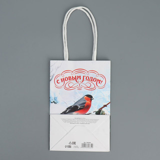 Пакет крафтовый «Зимушка», 15 x 10 x 6 см 8