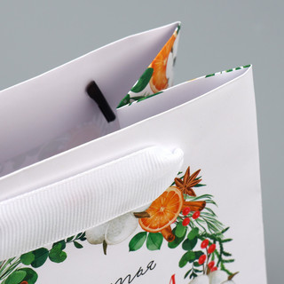 Пакет ламинированный квадратный «Счастье», 14 x 14 x 9 см 4