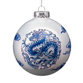 Шар Китайский дракон 10см, стекло