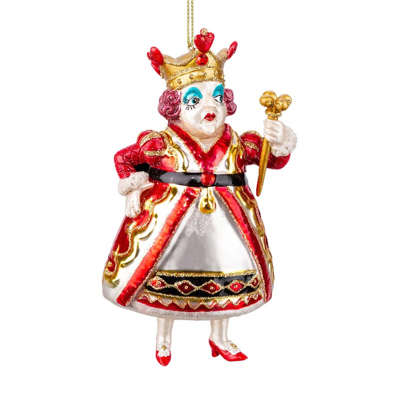 Украшение Червонная Королева 14см, стекло