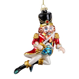 Украшение Щелкунчик 15см, стекло