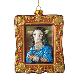 Украшение Джоконда 14см, стекло