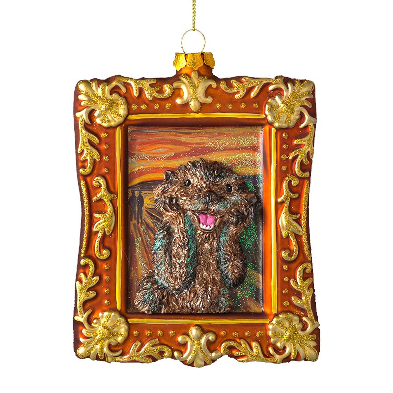 Украшение Эдвард Мунк 14см, стекло