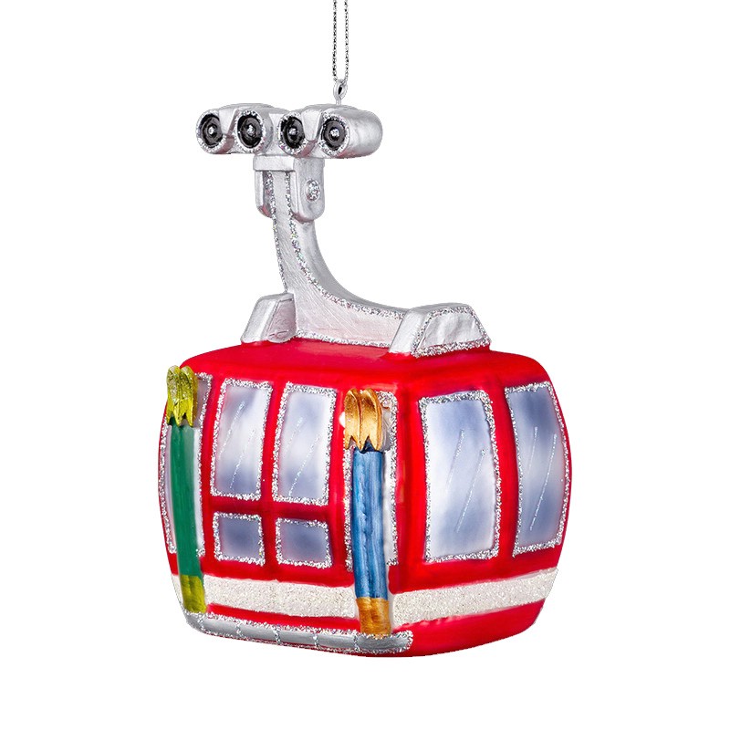 Украшение Канатная дорога 12см, стекло