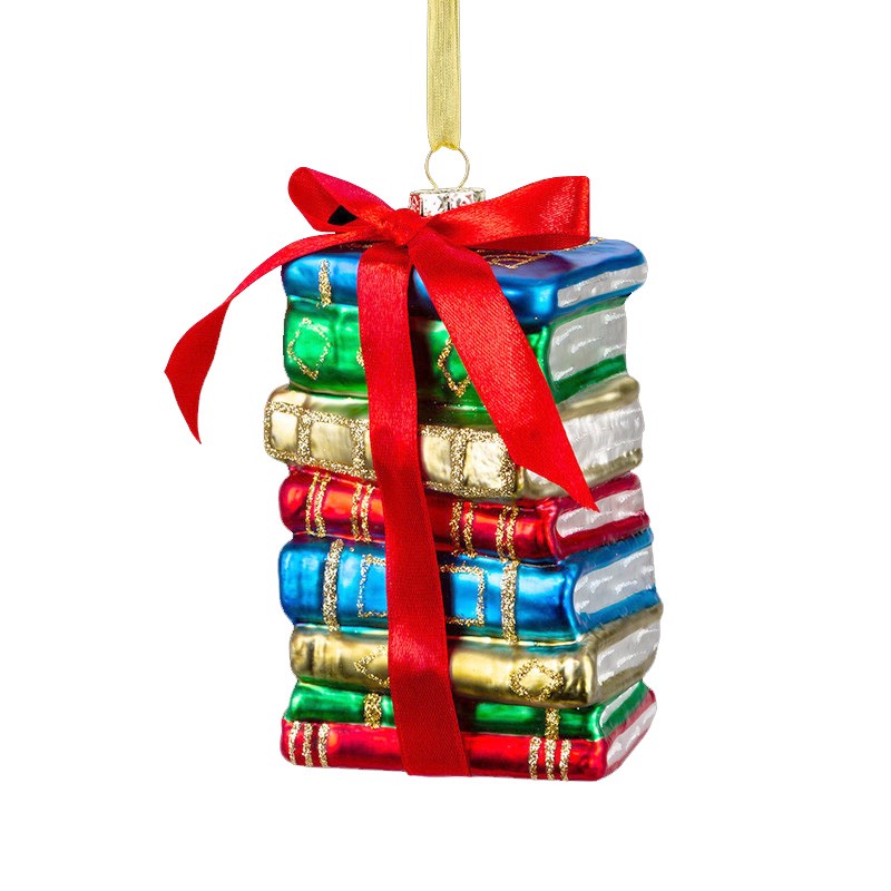 Украшение Любимые книги 12см, стекло