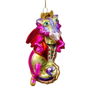 Украшение Дракоша - Звезда Востока 14см, стекло