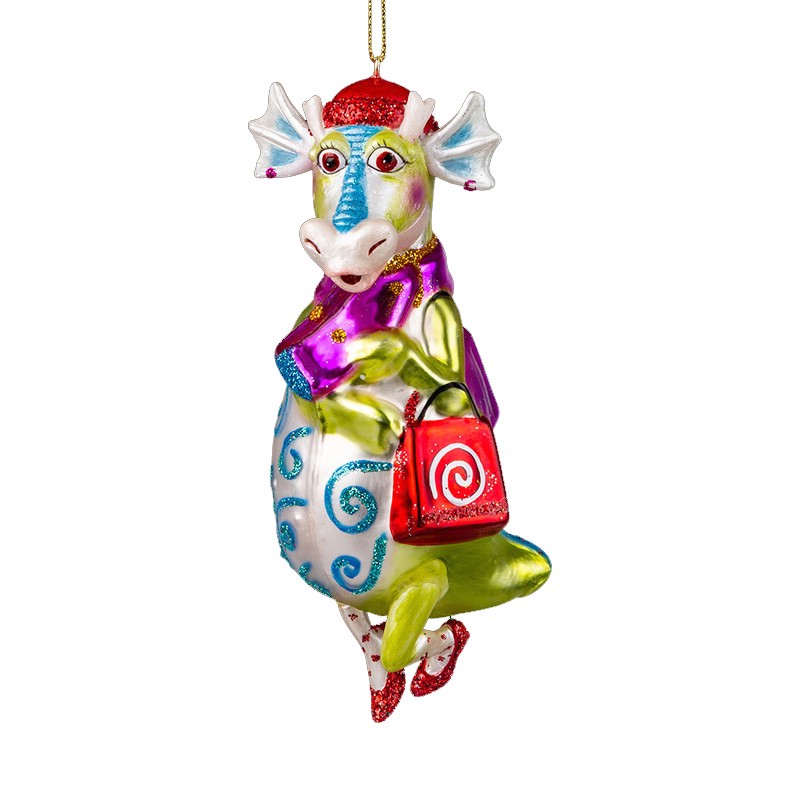 Украшение Леди Дракон 15см, стекло