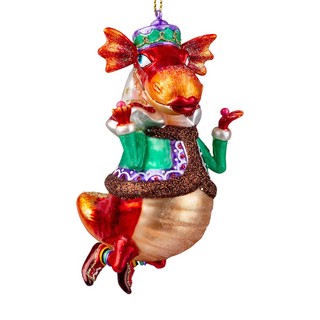 Украшение Дракоша - Сердце Падишаха 15см, стекло