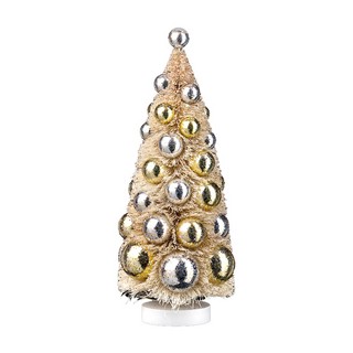 Сувенир Ель с золотыми шарами 28см