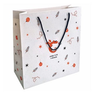 Пакет подарочный Lucky Дракон, белый, 32 х 32 см, BeSmart N4036