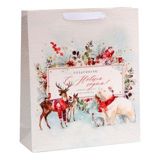 Пакет ламинированный вертикальный «Поздравляю тебя», M 30 x 2...