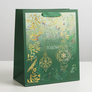 Пакет ламинированный вертикальный «С Новым годом», ML 23 x 27...