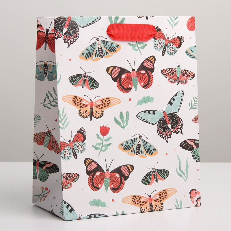 Пакет ламинированный вертикальный «Счастье», 18 x 23 x 10 см