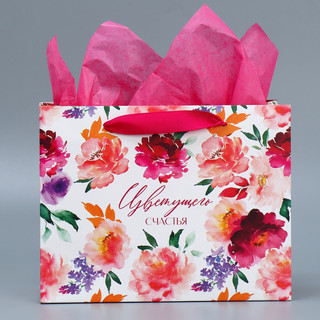 Пакет ламинированный с тишью «Счастье», 23 x 18 x 10 см 4