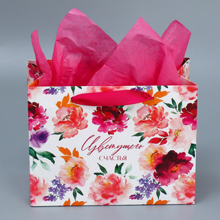 Пакет ламинированный с тишью «Счастье», 23 x 18 x 10 см 5