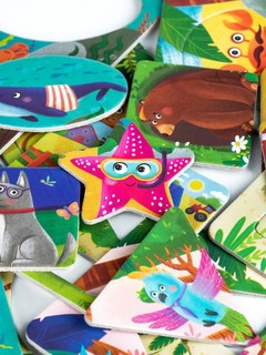 Пазл-игра 'Didactics. Кто где живет?' 12 элементов, Genio Kids 8