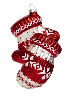 Варежки, стекло, 11.5 см