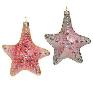 Морская звезда Амурская (стекло) 9х3,5х11 см, в ассортименте....