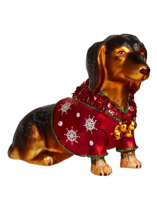 Такса, 8.5 см, стекло+полирезин