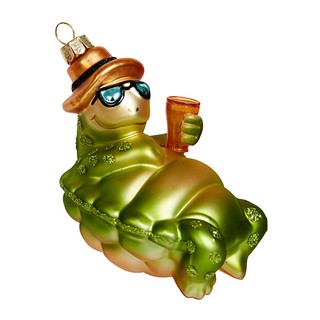 Черепаха в шляпке, стекло, 11.5 см