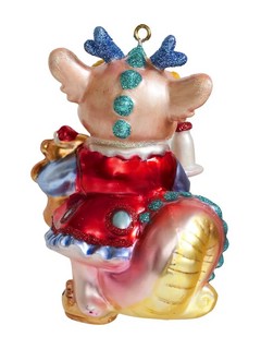 Дракон Девочка с печеньем и медвежонком, 11 см 2