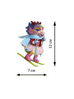 Дракон Леди Слалом, 12 см, стекло+полистоун 3