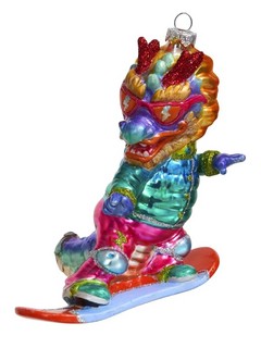 Дракон сноубордист, 12.5 см 1