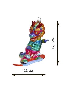 Дракон сноубордист, 12.5 см 3