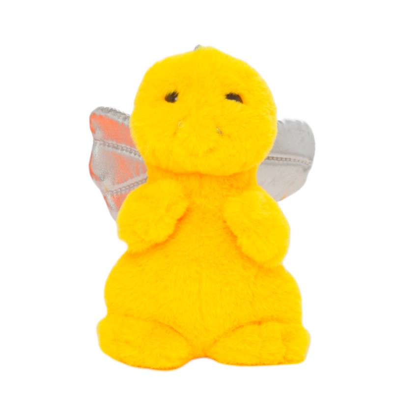 Мягкая игрушка Дракон, 18 см, Лапкин, желтый