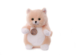 Толстый кот, 20 см, персиковый, Lapkin