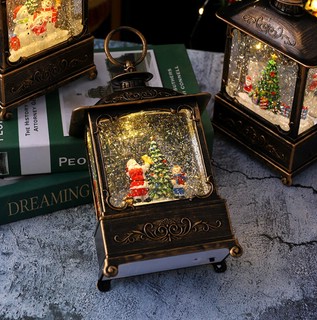 Фонарь новогодний прямоугольный, музыкальный, светящийся, в а...