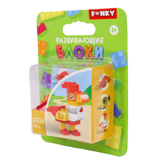 Конструктор детский Funky Toys «Петух», с крупными блоками, 16 деталей 3