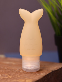 Дорожная бутылочка-тюбик 'Mermaid', желтый, 35 мл