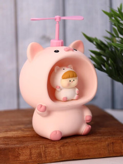 Kопилка - ночник «Baby pig fan», pink 2