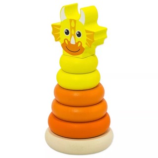 Пирамидка 'Дракон желтый' на палочке, дерево