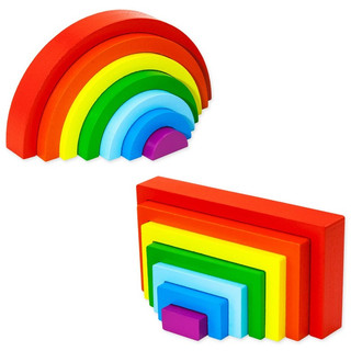 Пирамидка 'Радуга' 2в1, дерево 3