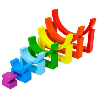 Пирамидка 'Радуга' 2в1, дерево 4