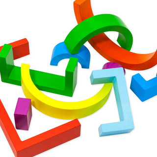 Пирамидка 'Радуга' 2в1, дерево 5