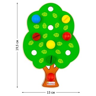 Сортер Alatoys с пинцетом 'Дерево', артикул СОР48 3