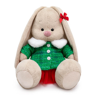 Зайка Ми в курточке с меховым воротником и юбке, 18 см, артик...