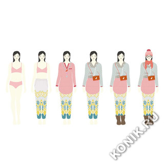 Набор для творчества Djeco «Одень кукол» 2